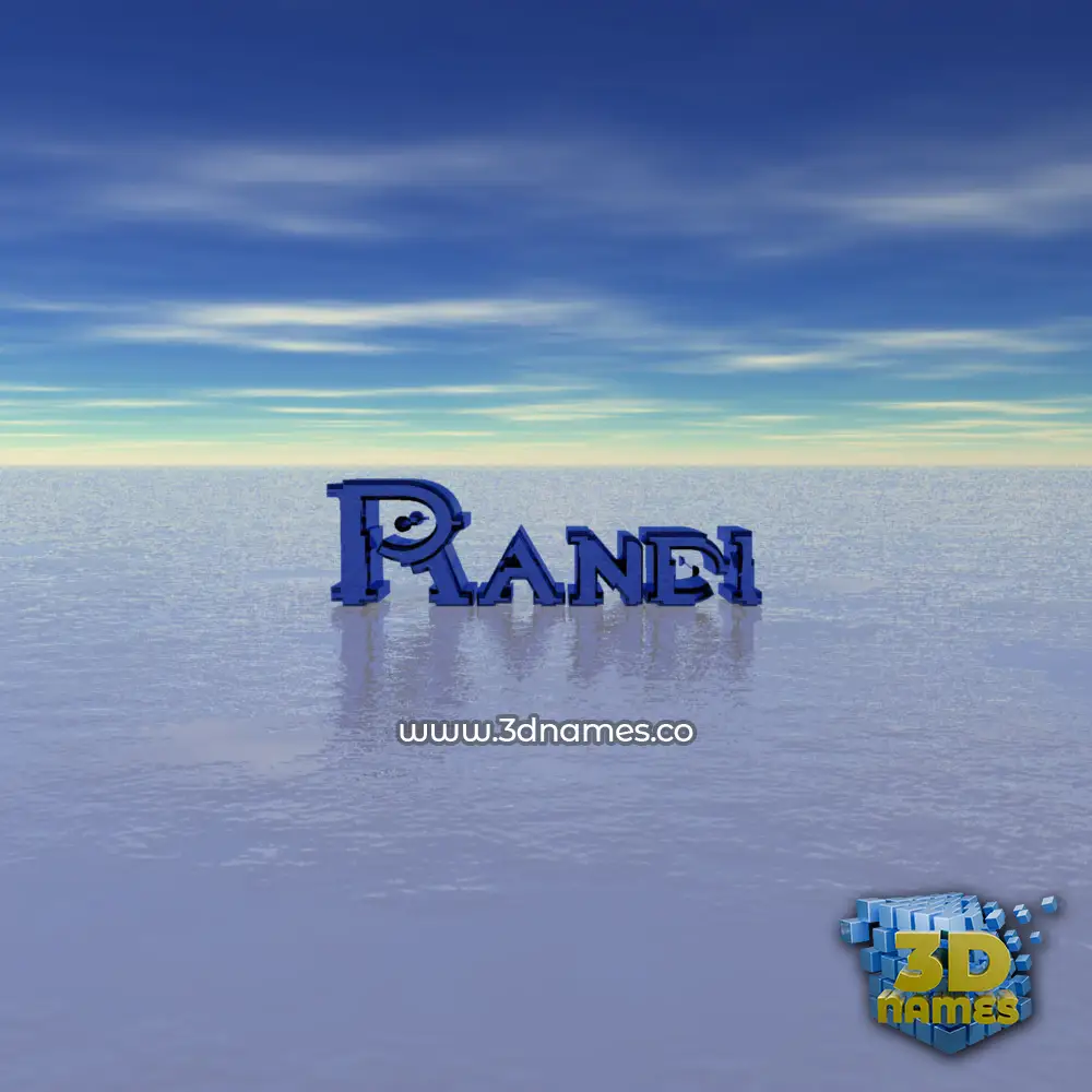 randi in Horizon style - 3D name wallpaper