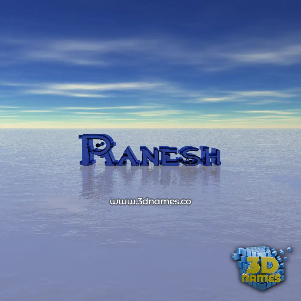 ranesh in Horizon style - 3D name wallpaper