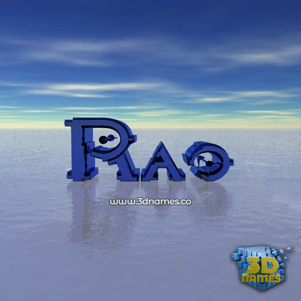 rao in Horizon style - 3D name wallpaper