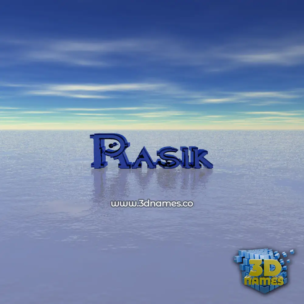 rasik in Horizon style - 3D name wallpaper