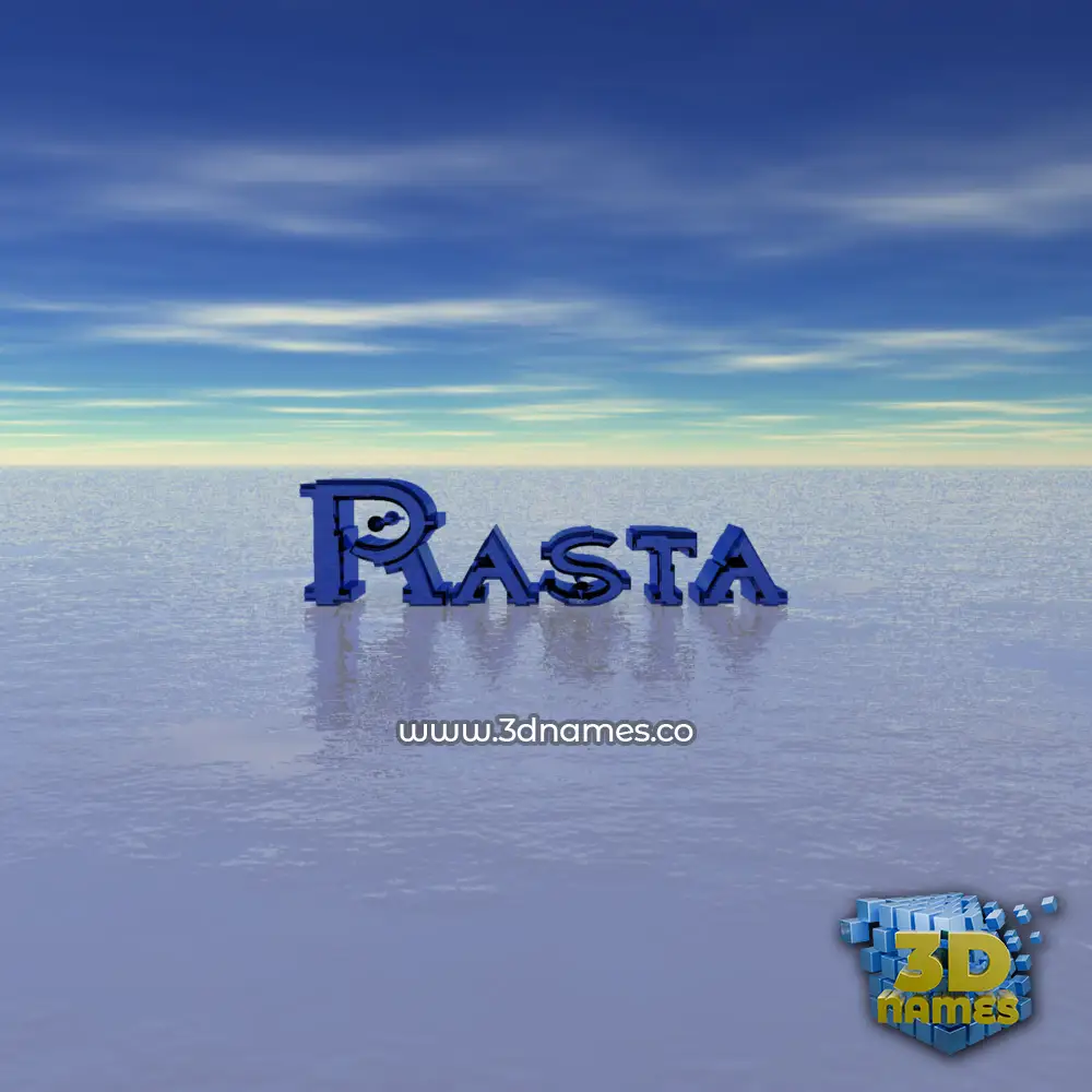 rasta in Horizon style - 3D name wallpaper