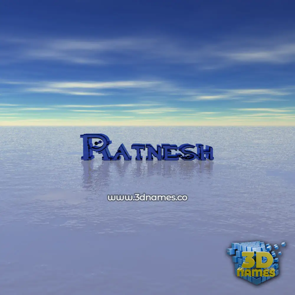 ratnesh in Horizon style - 3D name wallpaper