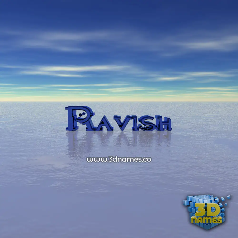 ravish in Horizon style - 3D name wallpaper