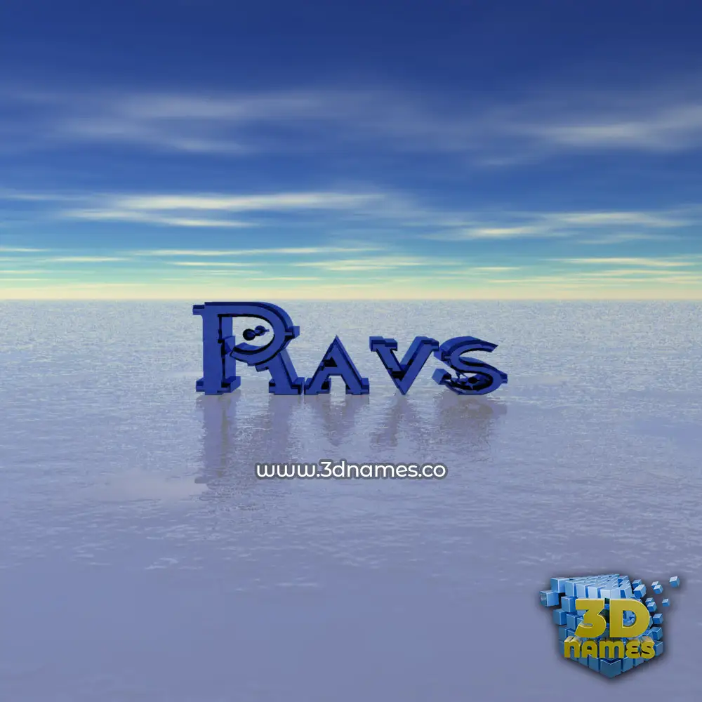 ravs in Horizon style - 3D name wallpaper