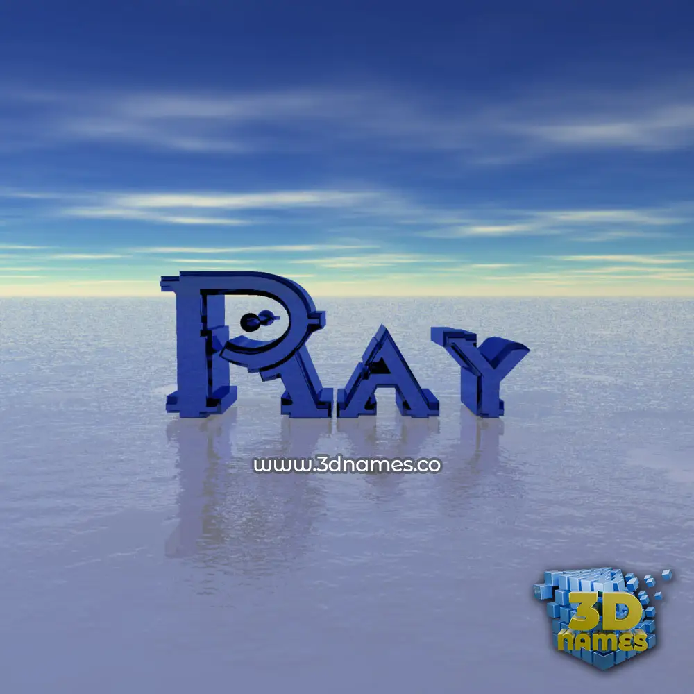 ray in Horizon style - 3D name wallpaper