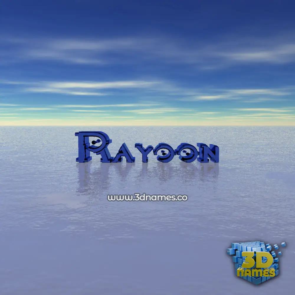 rayoon in Horizon style - 3D name wallpaper