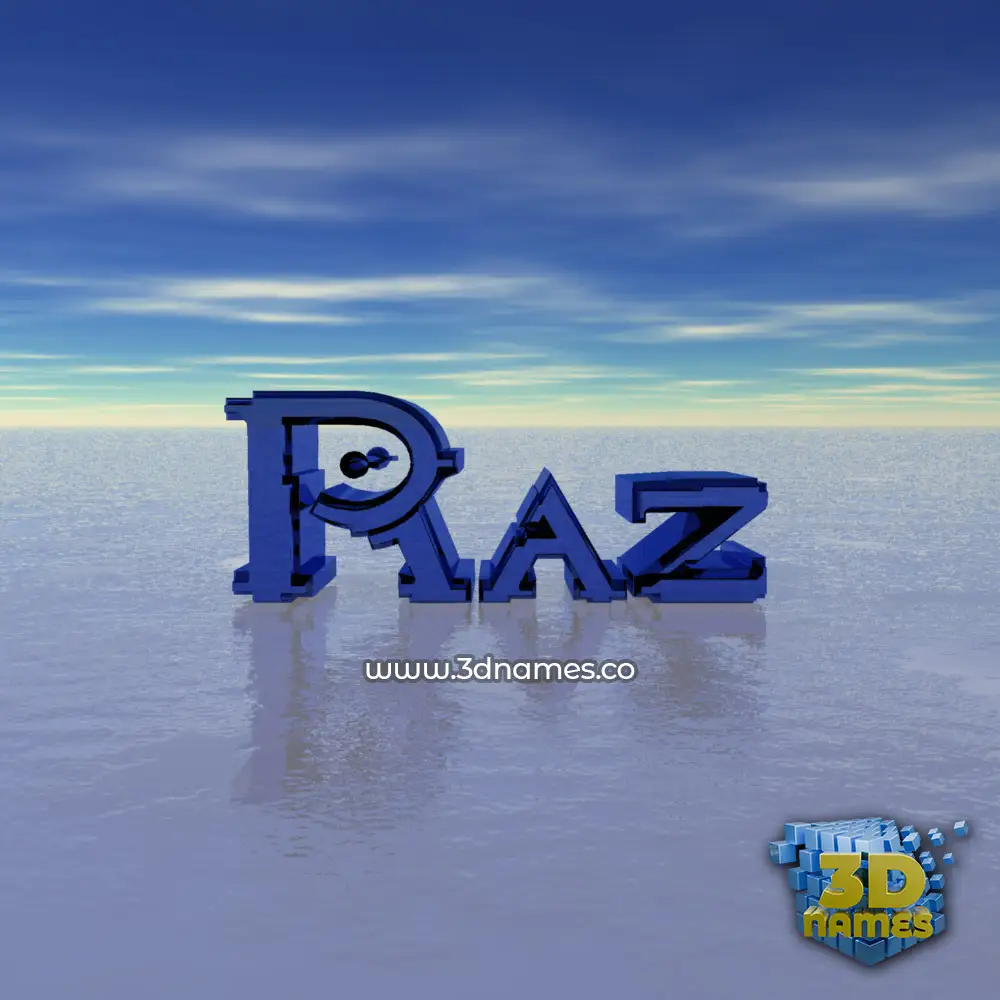 raz in Horizon style - 3D name wallpaper