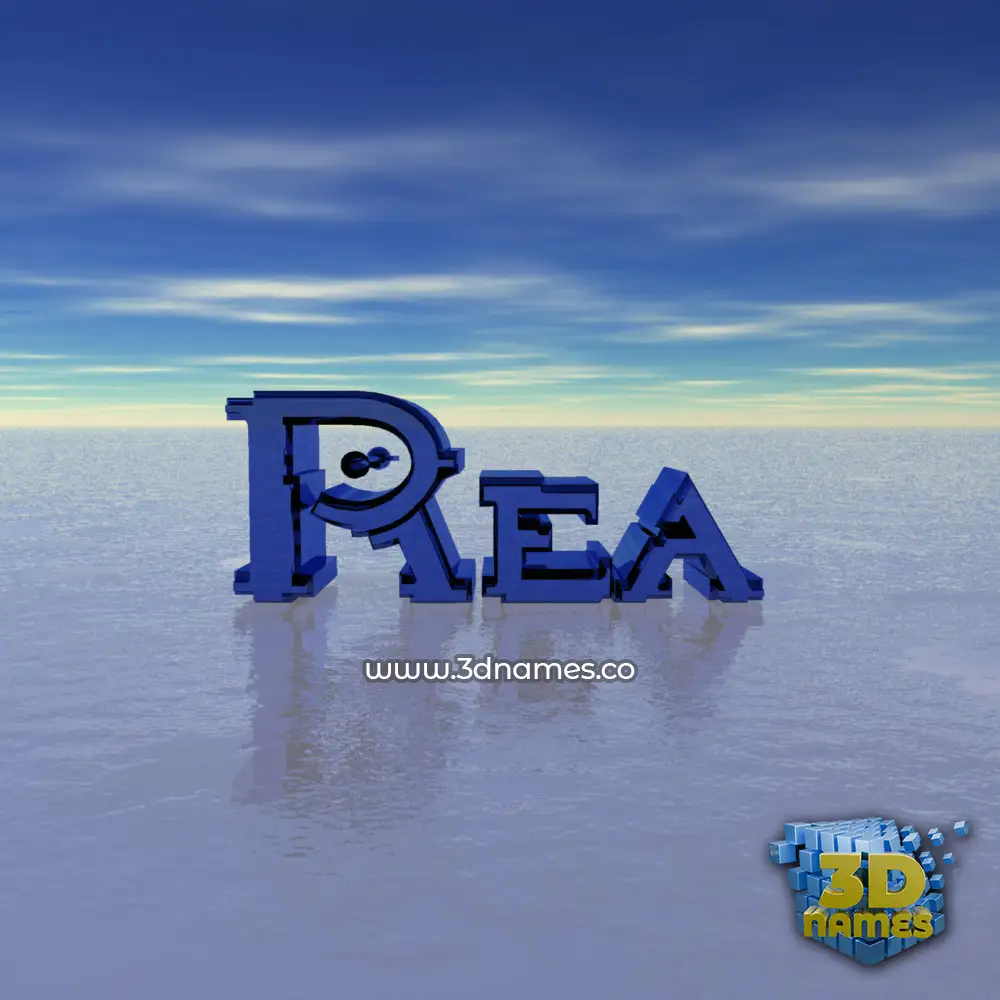 rea in Horizon style - 3D name wallpaper