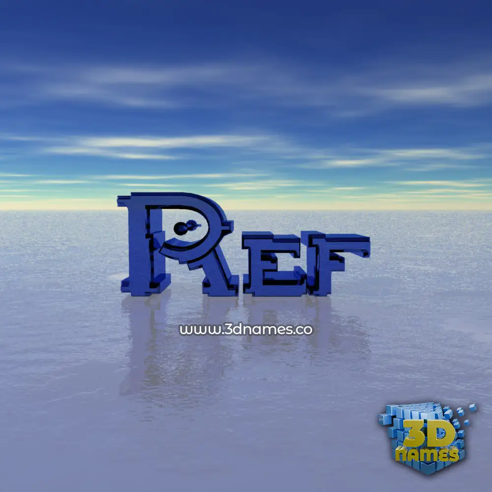 ref in Horizon style - 3D name wallpaper