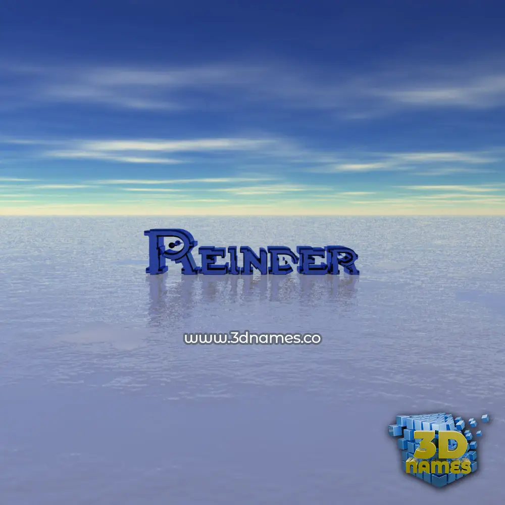 reinder in Horizon style - 3D name wallpaper