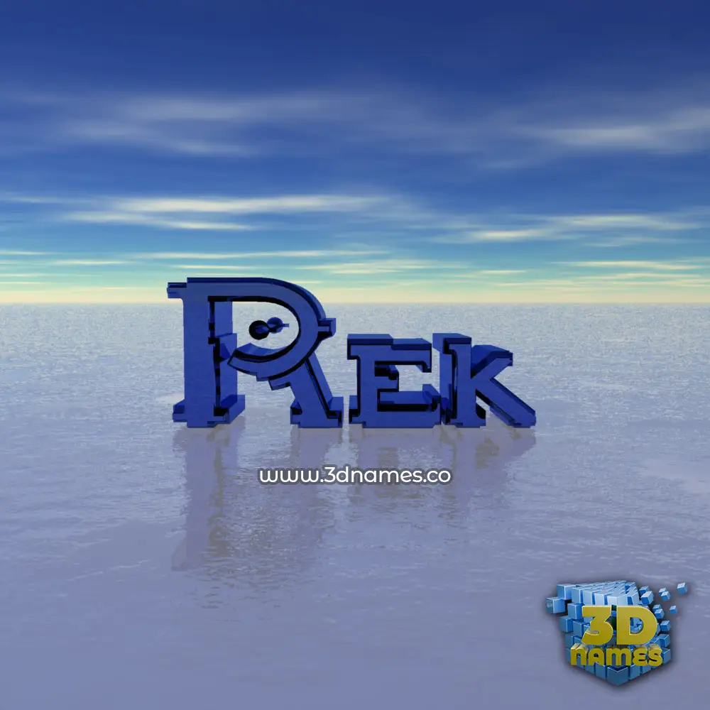 rek in Horizon style - 3D name wallpaper