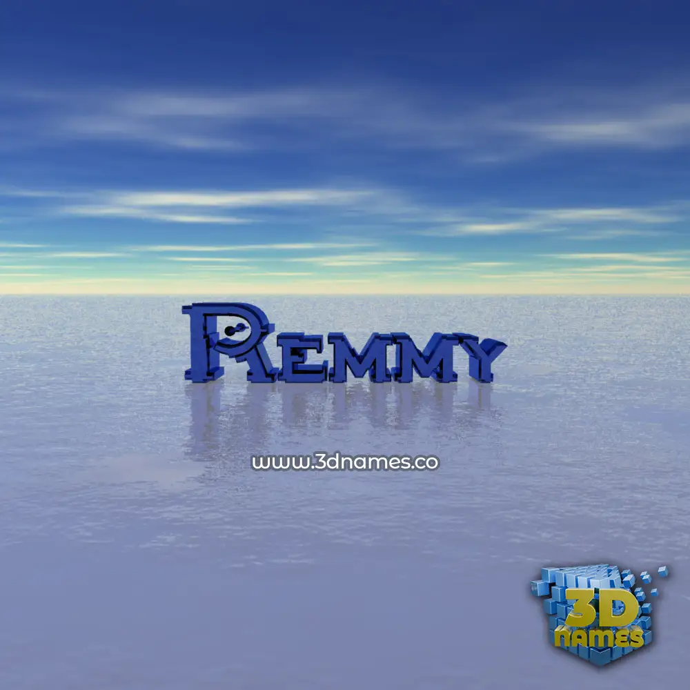 remmy in Horizon style - 3D name wallpaper