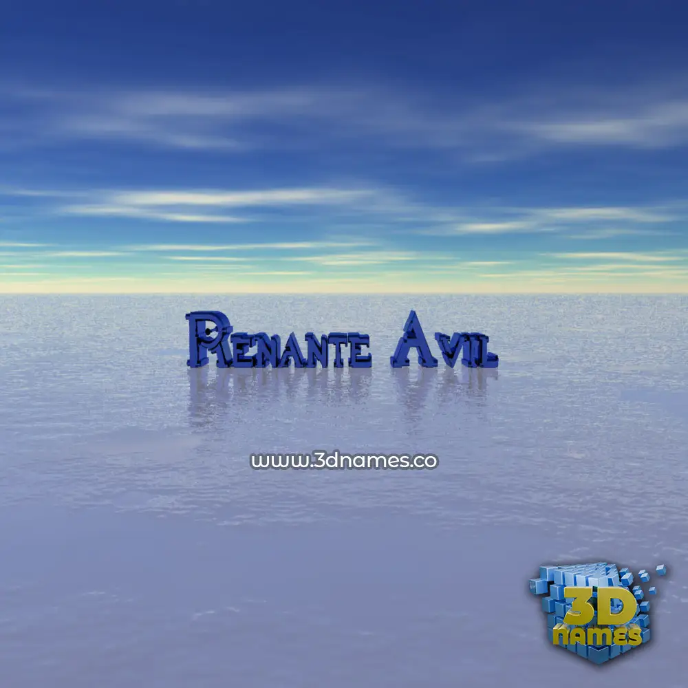 renante avil in Horizon style - 3D name wallpaper