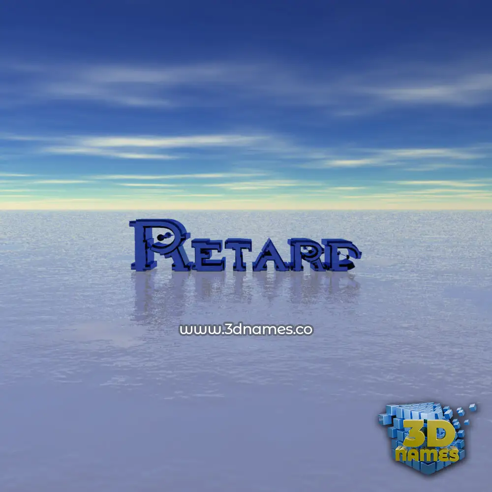 retard in Horizon style - 3D name wallpaper