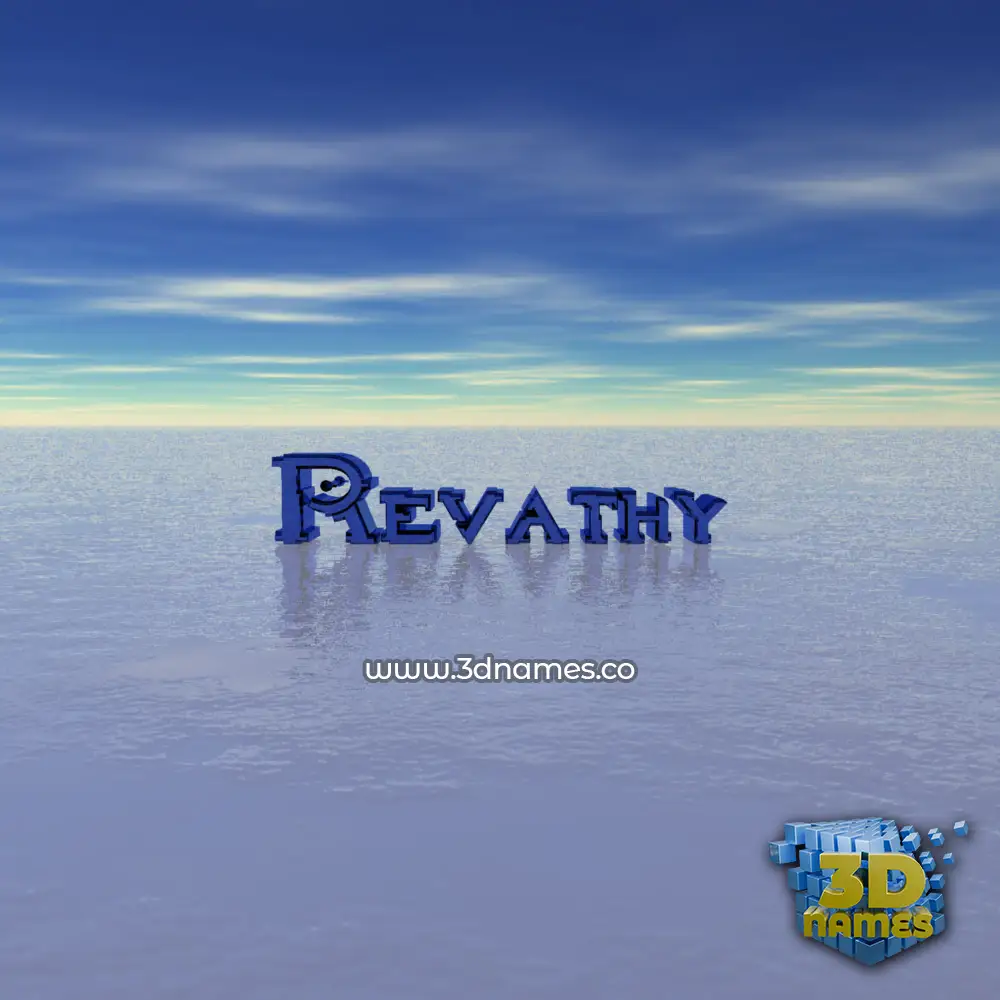 revathy in Horizon style - 3D name wallpaper