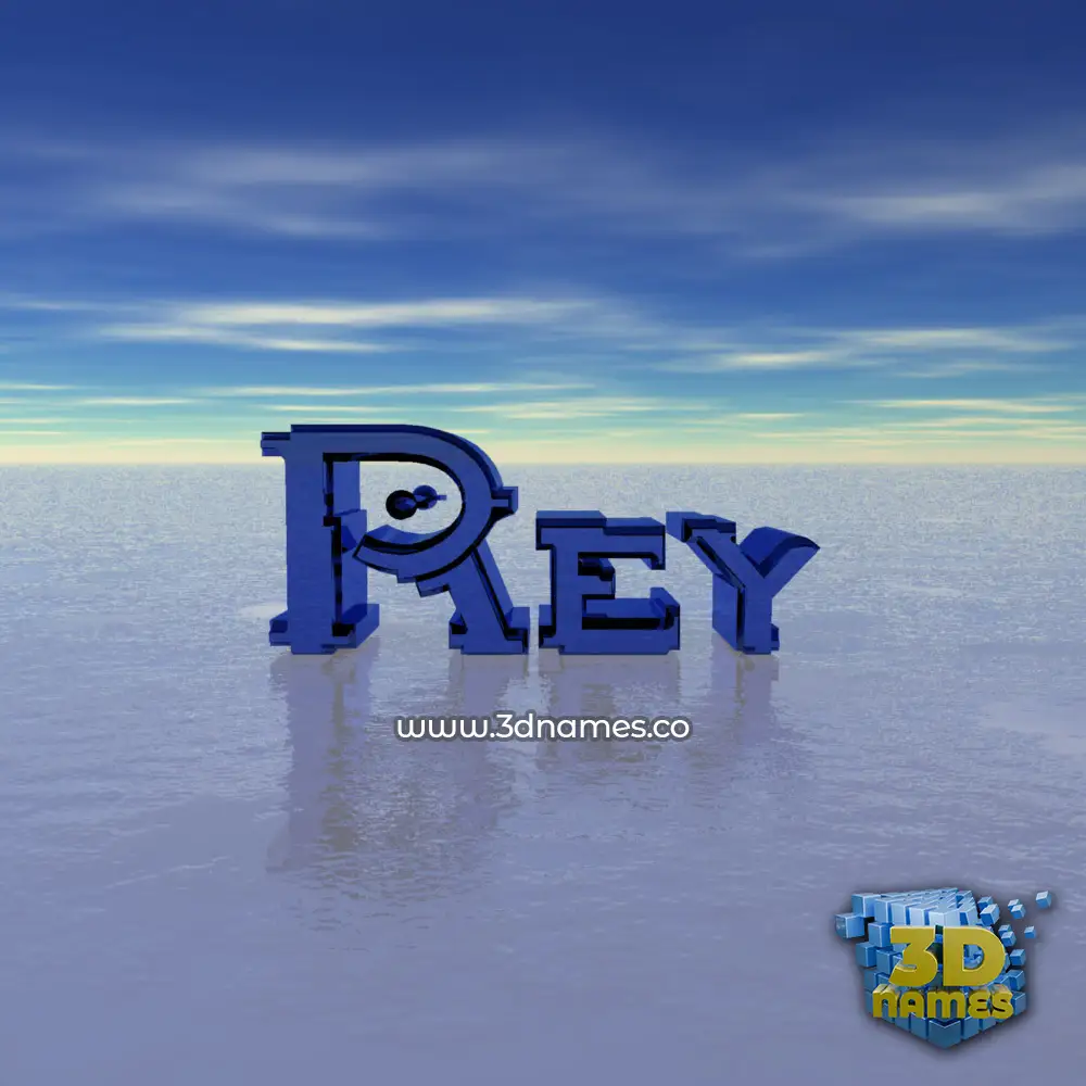 rey in Horizon style - 3D name wallpaper