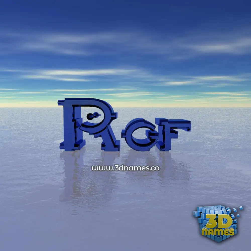 rgf in Horizon style - 3D name wallpaper