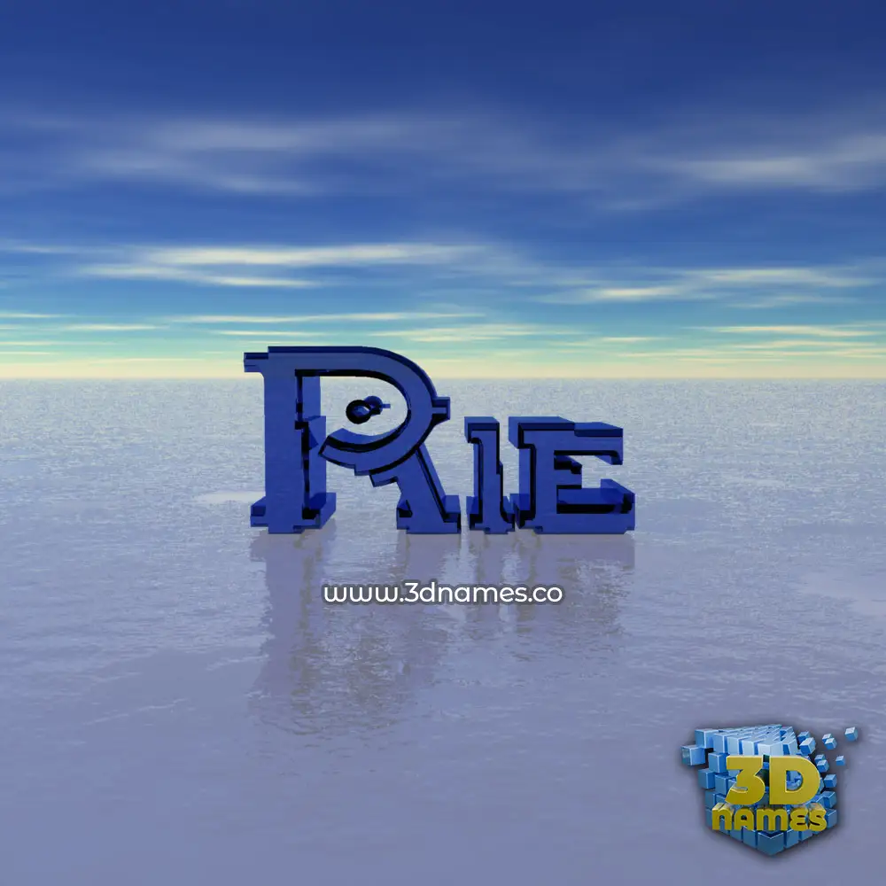 rie in Horizon style - 3D name wallpaper