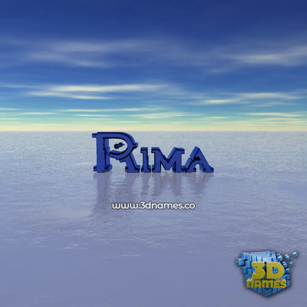 rima in Horizon style - 3D name wallpaper