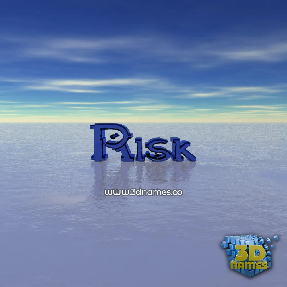 risk in Horizon style - 3D name wallpaper