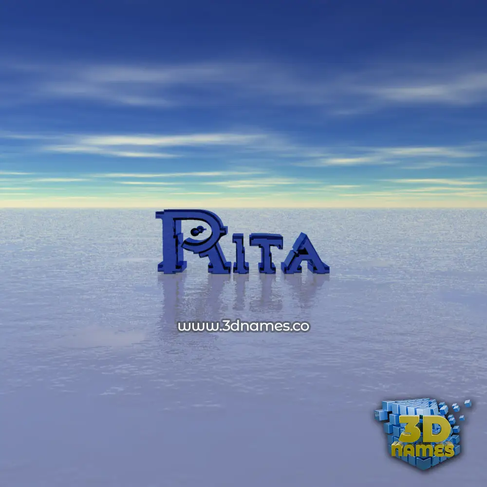 rita in Horizon style - 3D name wallpaper