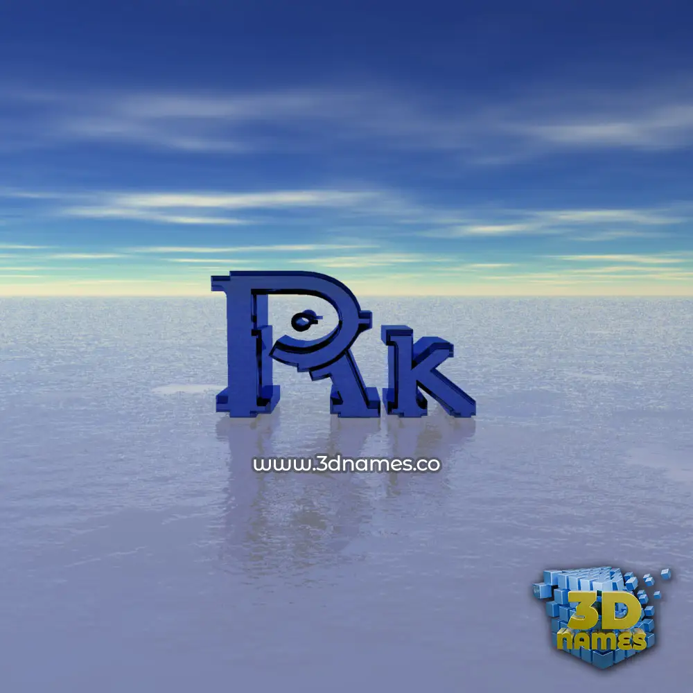 rk in Horizon style - 3D name wallpaper