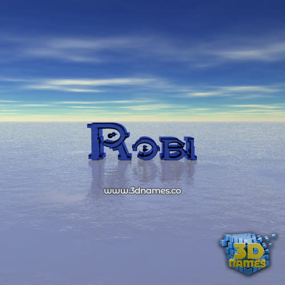 robi in Horizon style - 3D name wallpaper