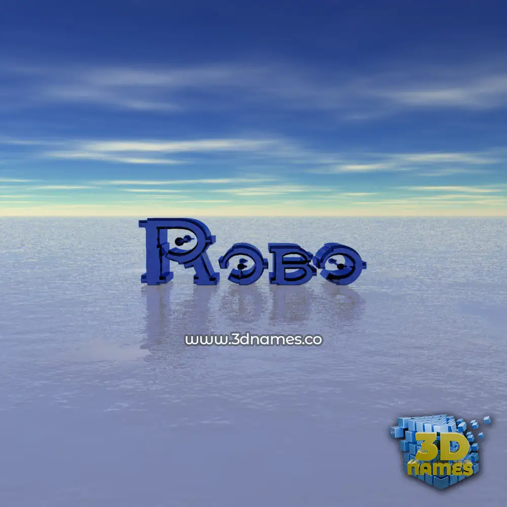 robo in Horizon style - 3D name wallpaper