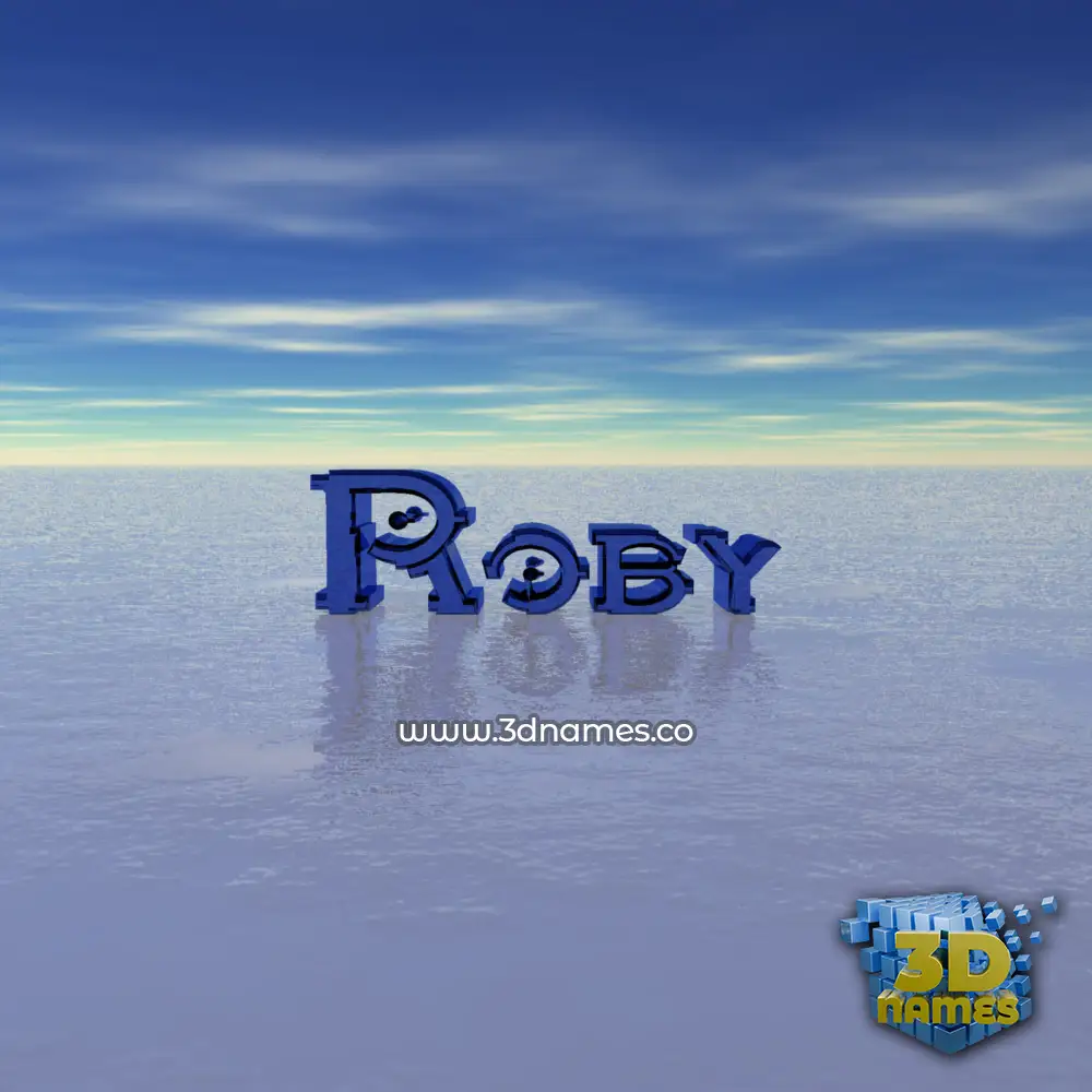 roby in Horizon style - 3D name wallpaper