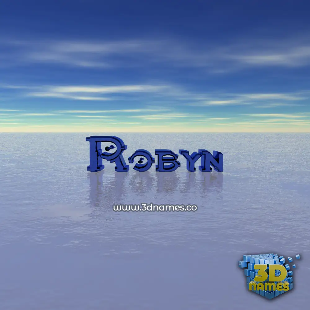 robyn in Horizon style - 3D name wallpaper
