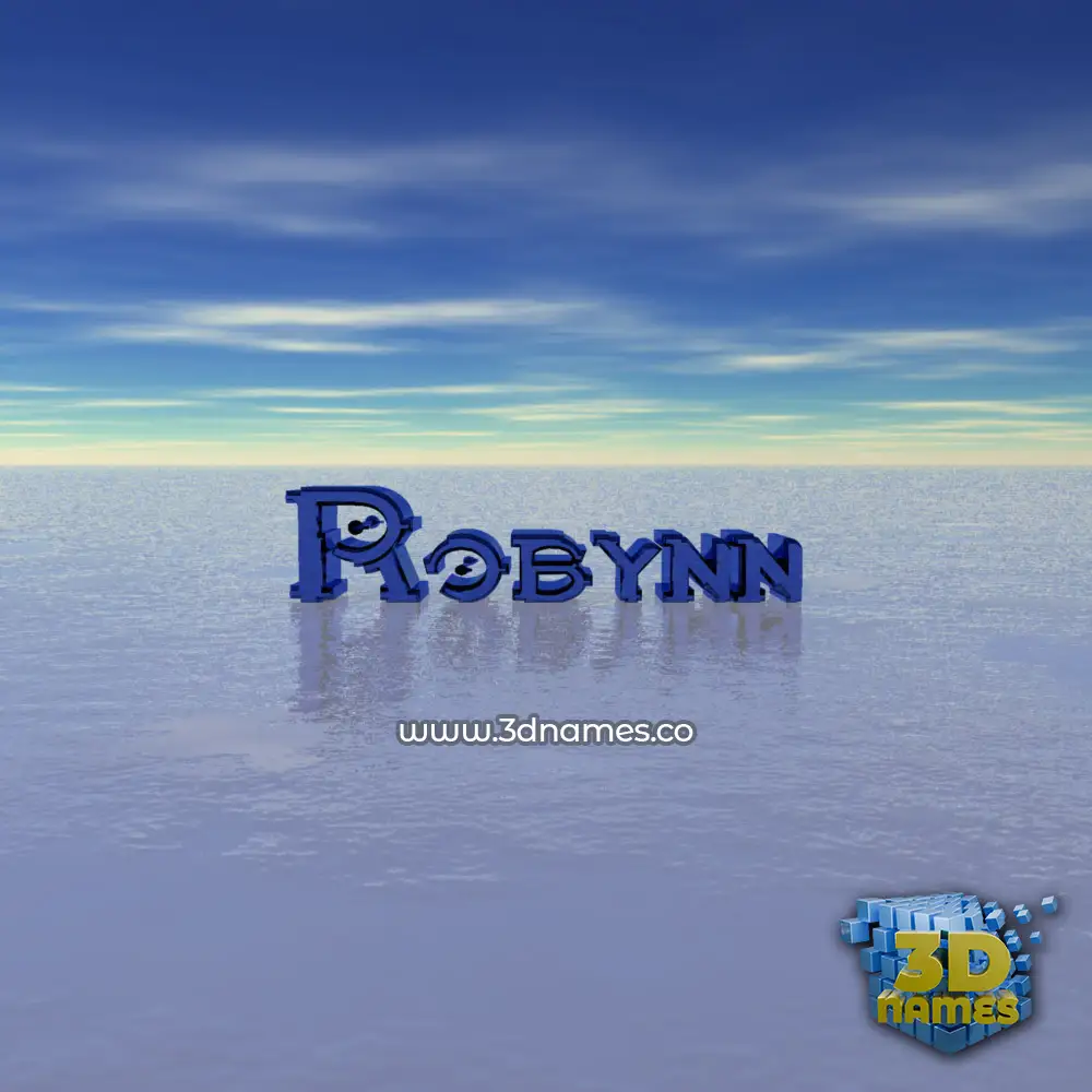 robynn in Horizon style - 3D name wallpaper