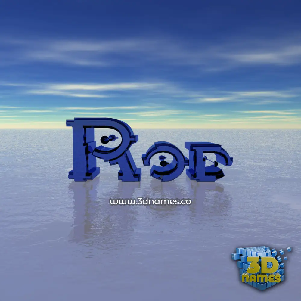 rod in Horizon style - 3D name wallpaper