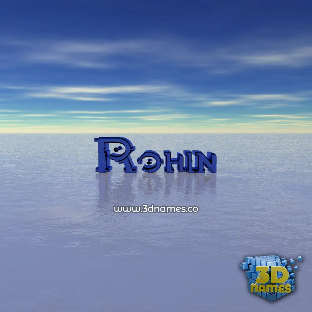 rohin in Horizon style - 3D name wallpaper