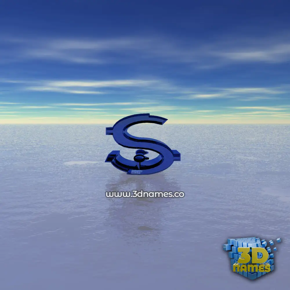 s in Horizon style - 3D name wallpaper