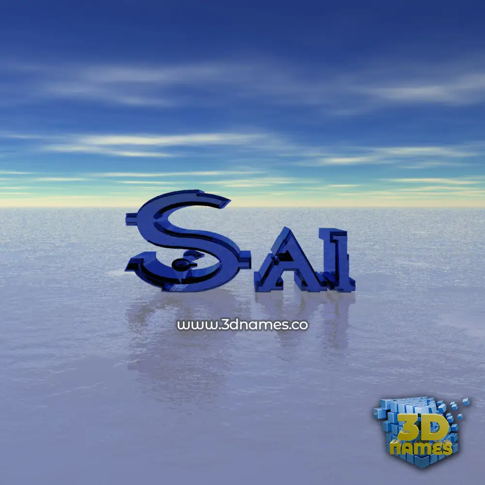 sai in Horizon style - 3D name wallpaper