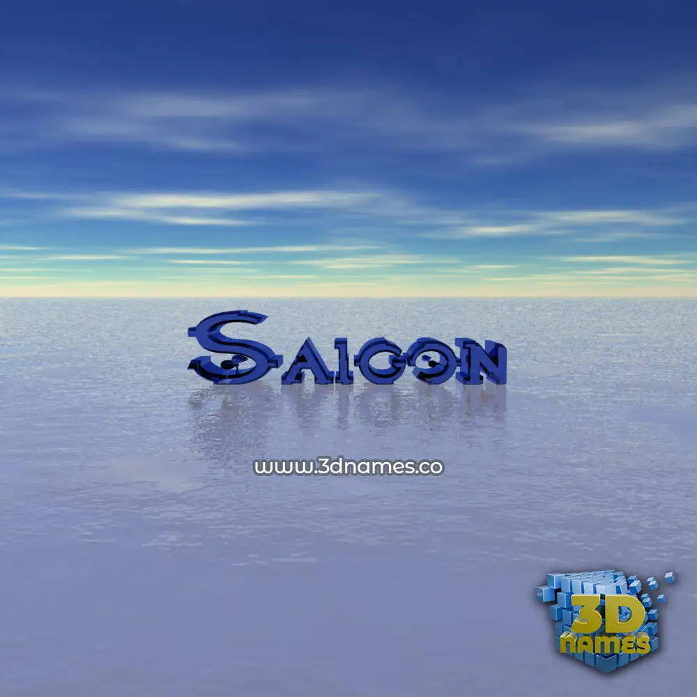 saigon in Horizon style - 3D name wallpaper