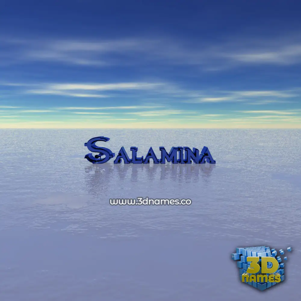 salamina in Horizon style - 3D name wallpaper