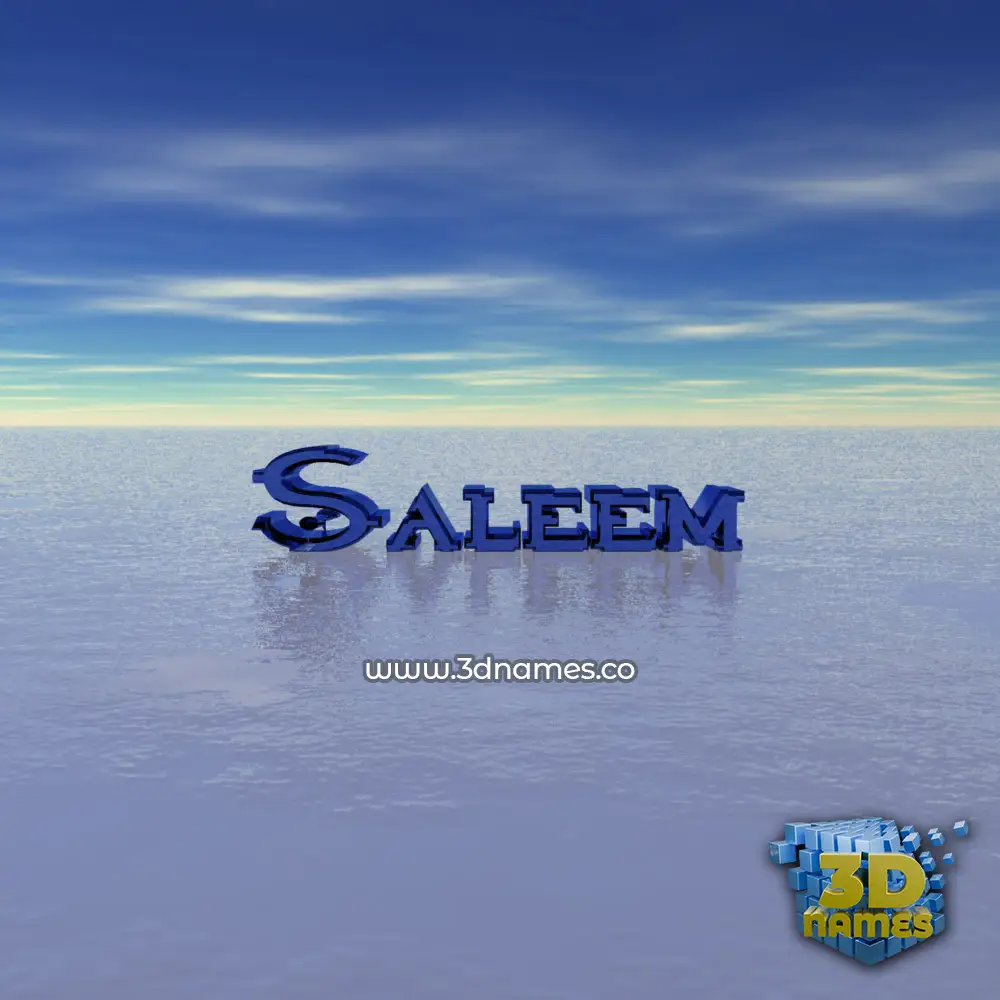 saleem in Horizon style - 3D name wallpaper