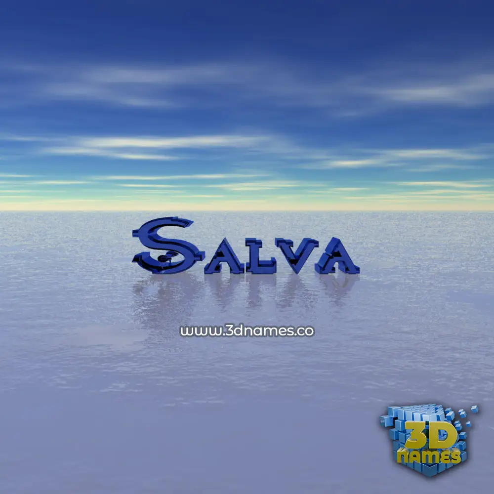 salva in Horizon style - 3D name wallpaper