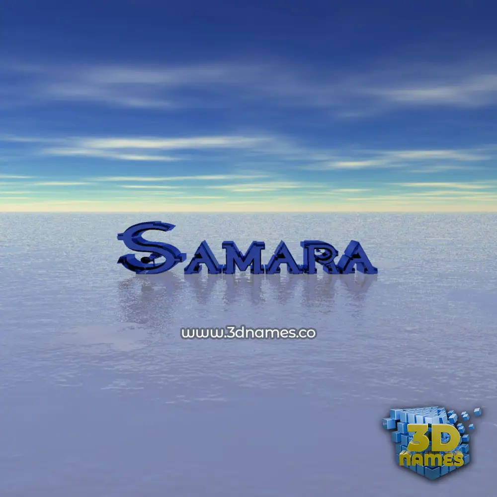 samara in Horizon style - 3D name wallpaper