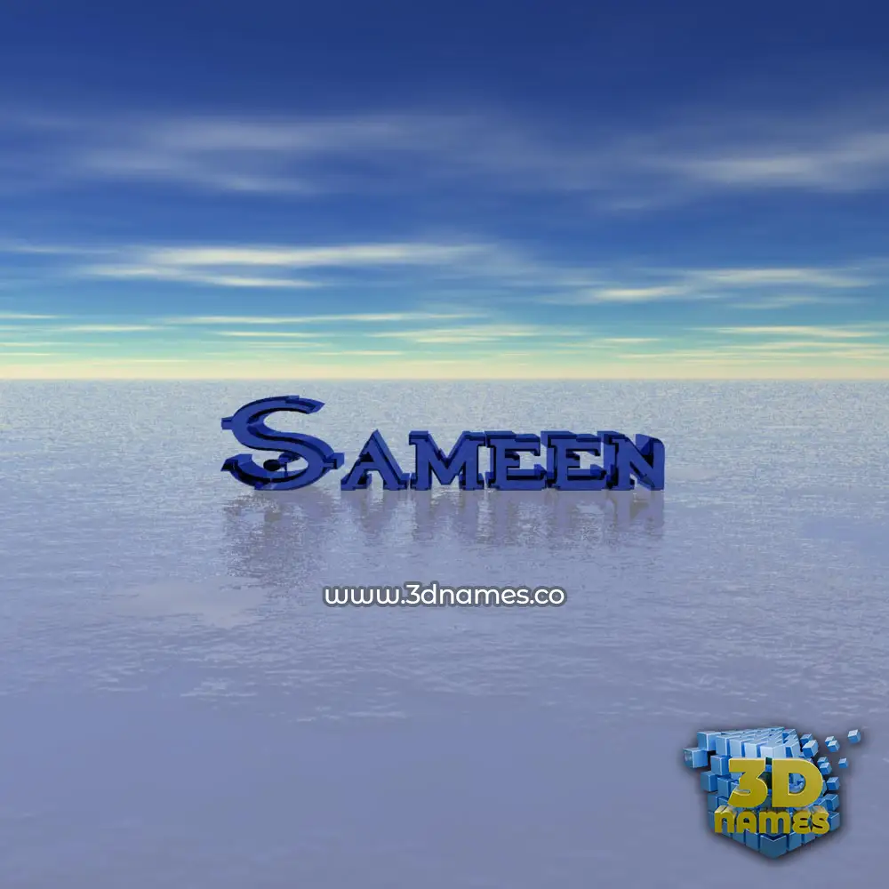 sameen in Horizon style - 3D name wallpaper