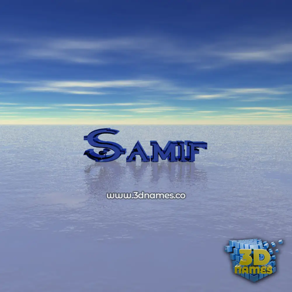 samif in Horizon style - 3D name wallpaper