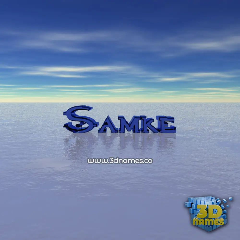 samke in Horizon style - 3D name wallpaper