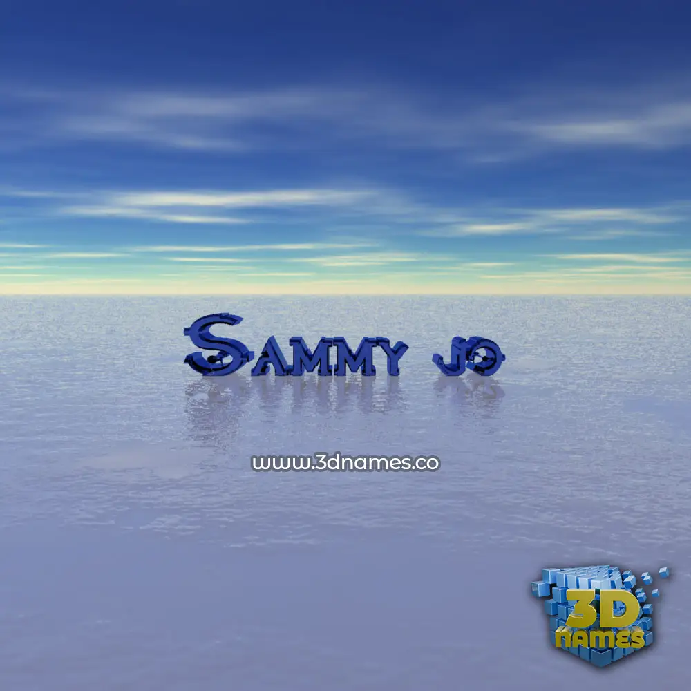 sammy jo in Horizon style - 3D name wallpaper