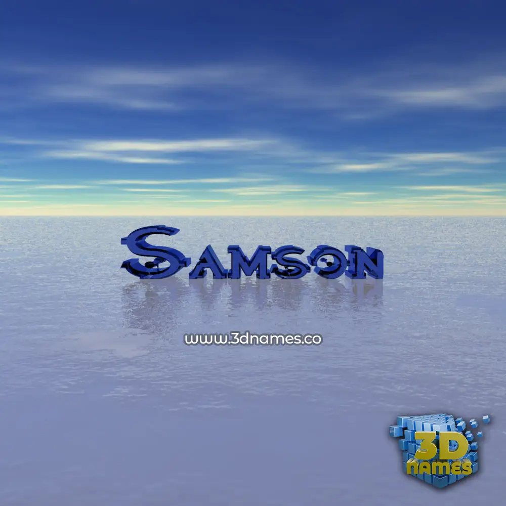 samson in Horizon style - 3D name wallpaper