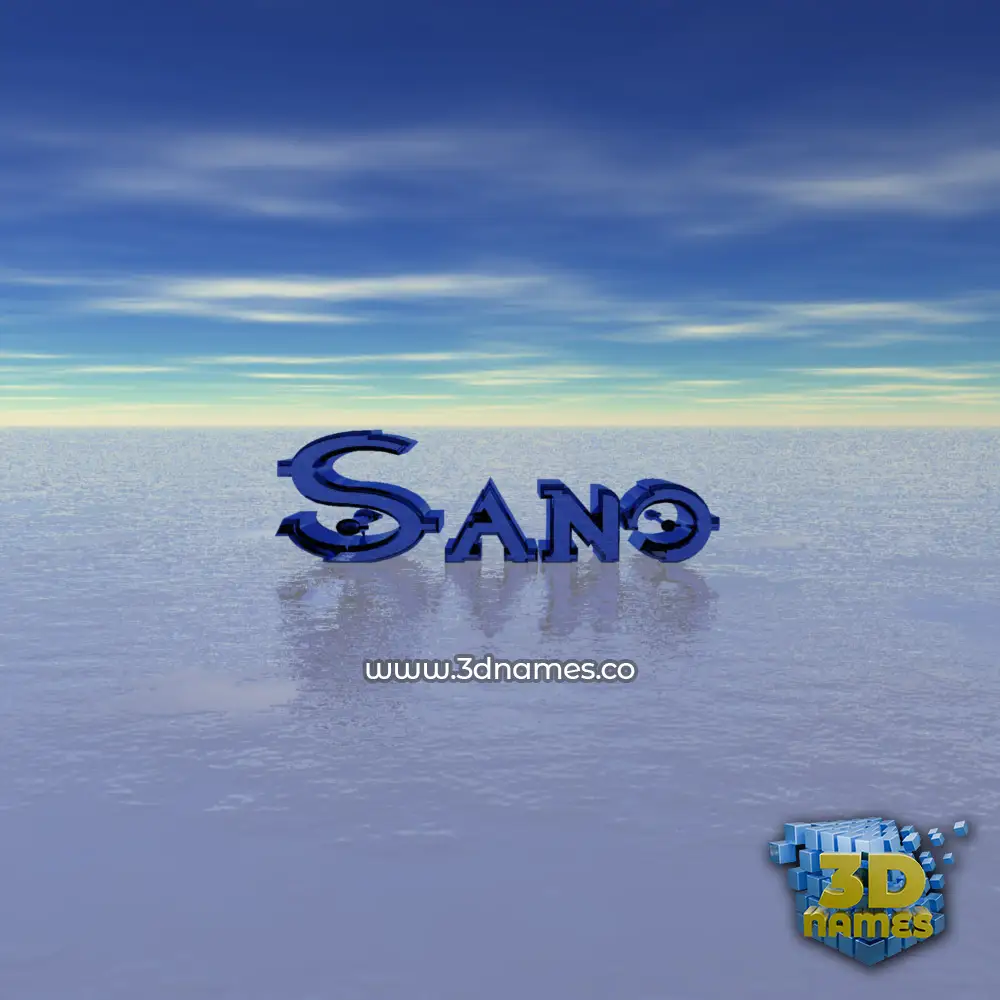 sano in Horizon style - 3D name wallpaper
