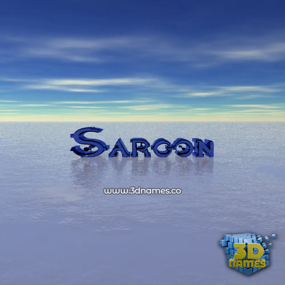 sargon in Horizon style - 3D name wallpaper