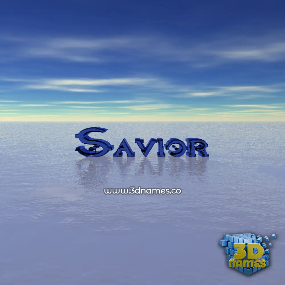 savior in Horizon style - 3D name wallpaper