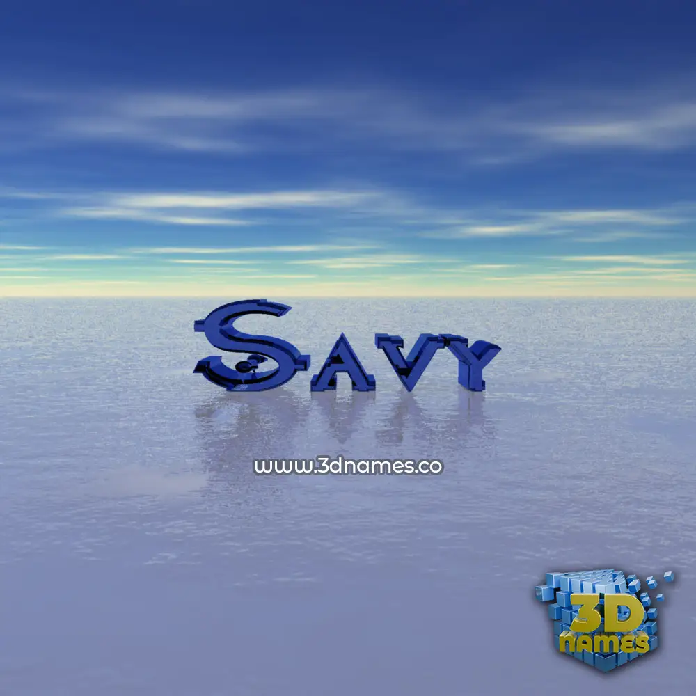 savy in Horizon style - 3D name wallpaper