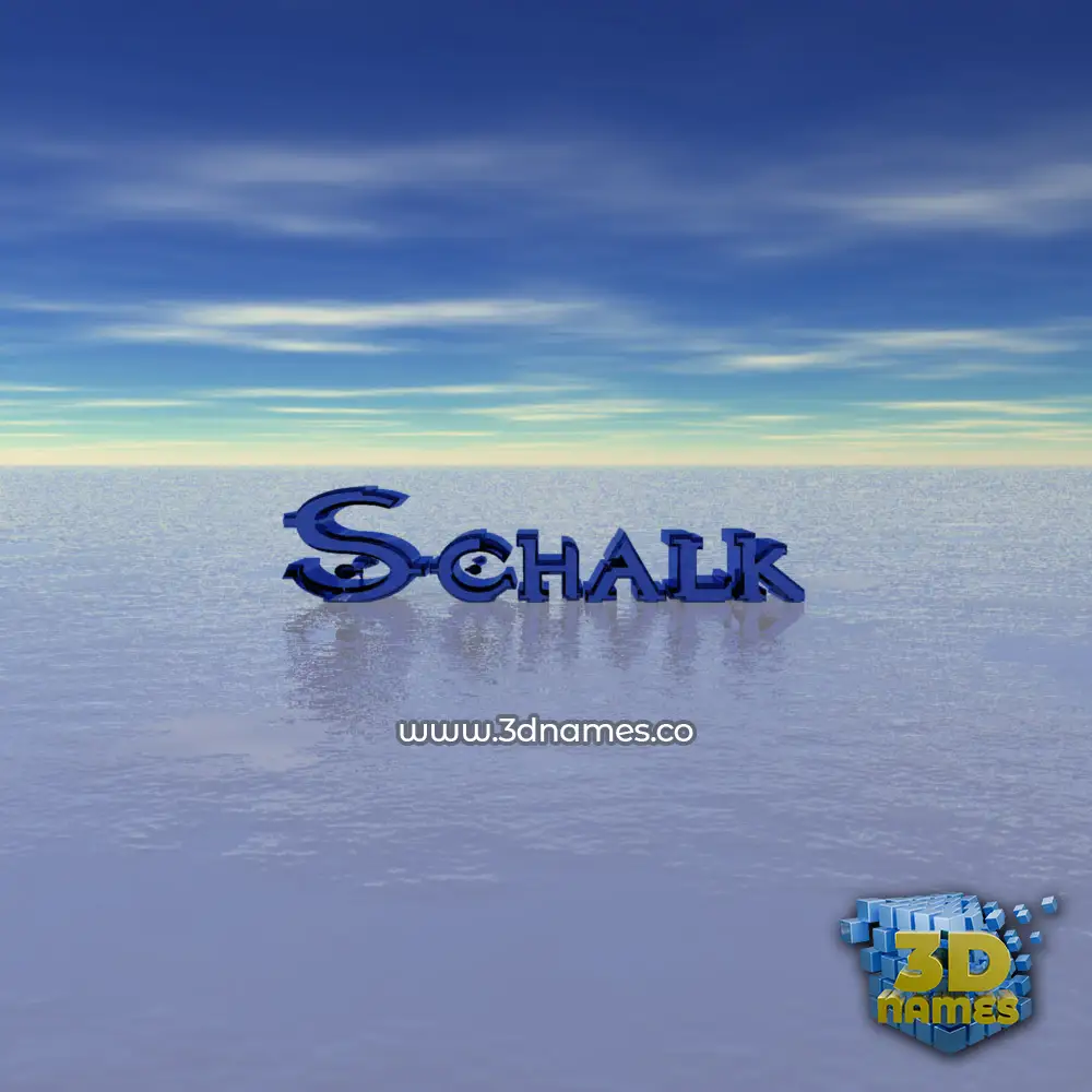 schalk in Horizon style - 3D name wallpaper